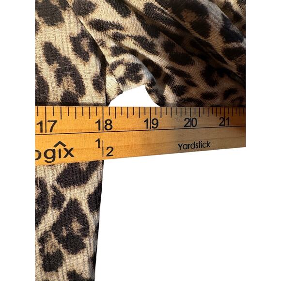 Zara leopard print tiered midi dress size M - Picture 4 of 9